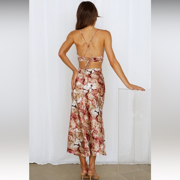 Hello Molly Returning to You Midi Dress Rose Size M /US 6 - Picture 2 of 9